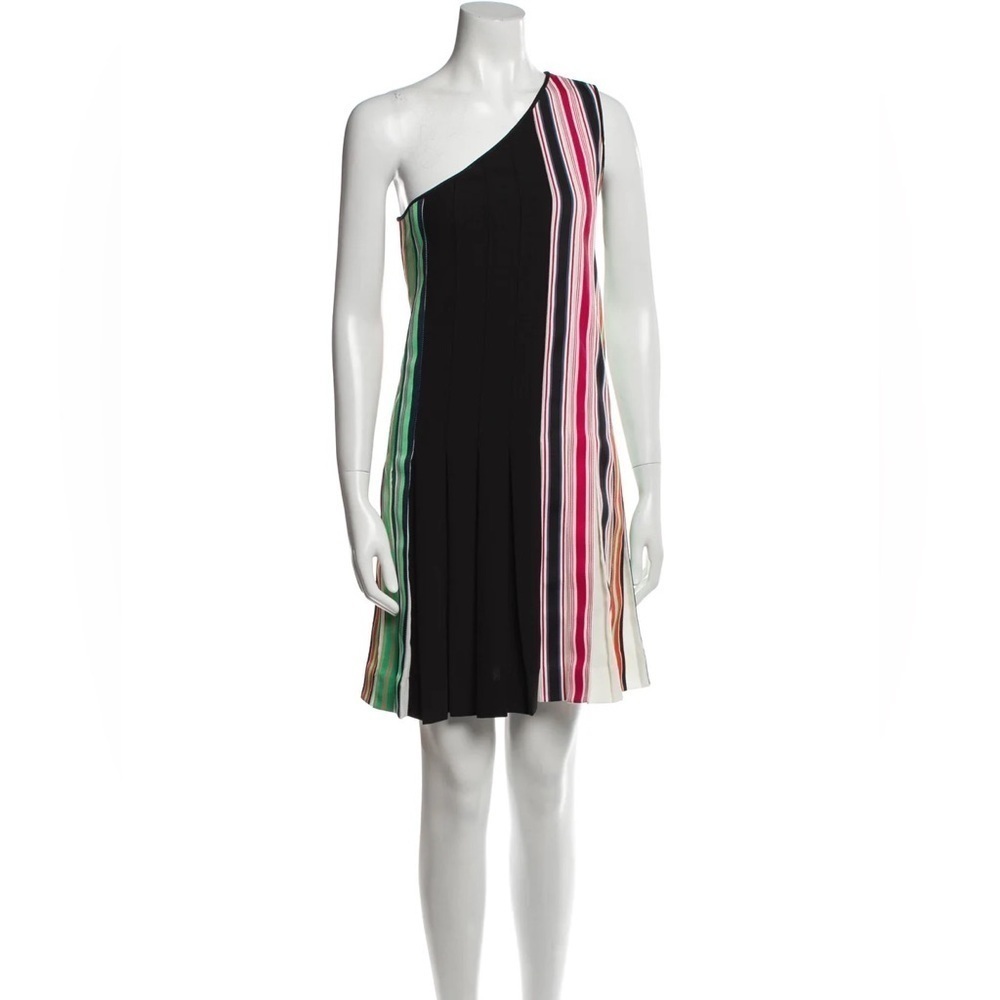 Diane Von Furstenberg Multicolor One Shoulder Dress